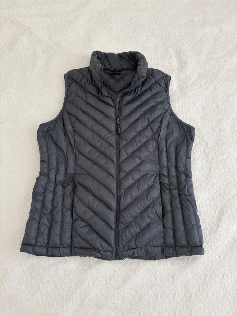 32 Degrees Heat Packable Quilted Puffer Vest Slate Blue L